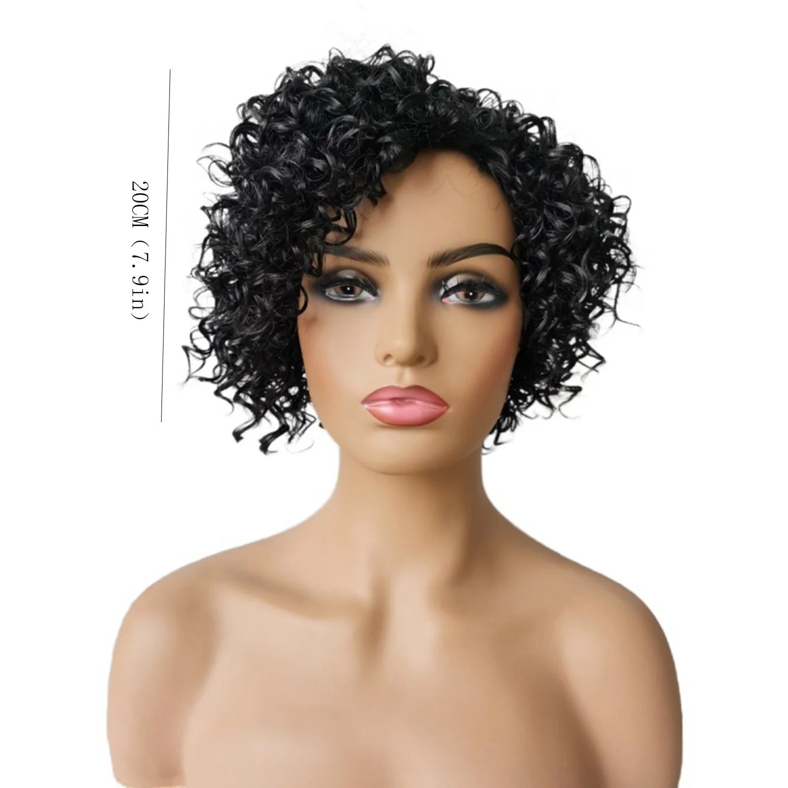 Riforla Human Hair Wigs for Black Women Short Wigs No Lace Front Natural Color Wigs for Women Black