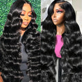 13X6 Lace Front Wigs Human Hair Pre Plucked 220% Density Body Wave Wig for Women HD Lace Frontal Human Hair Wigs Bleached Knots with Baby Hair 26 Inch