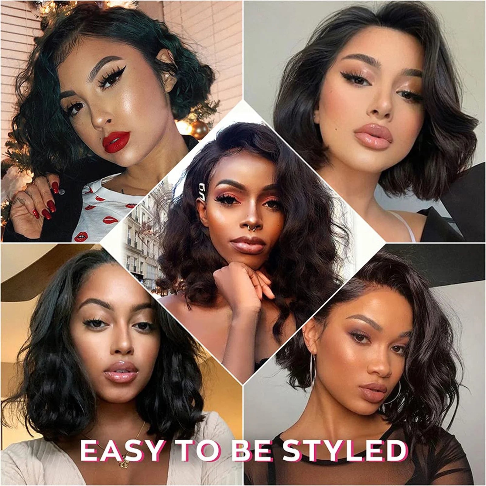 Lace Front Wig Transparent Frontal Glueless HD Human Hair with Baby Pre Plucked Hairline Density Brazilian Wigs for Black Women Hair No More Osier Hair %100 Human Wigs