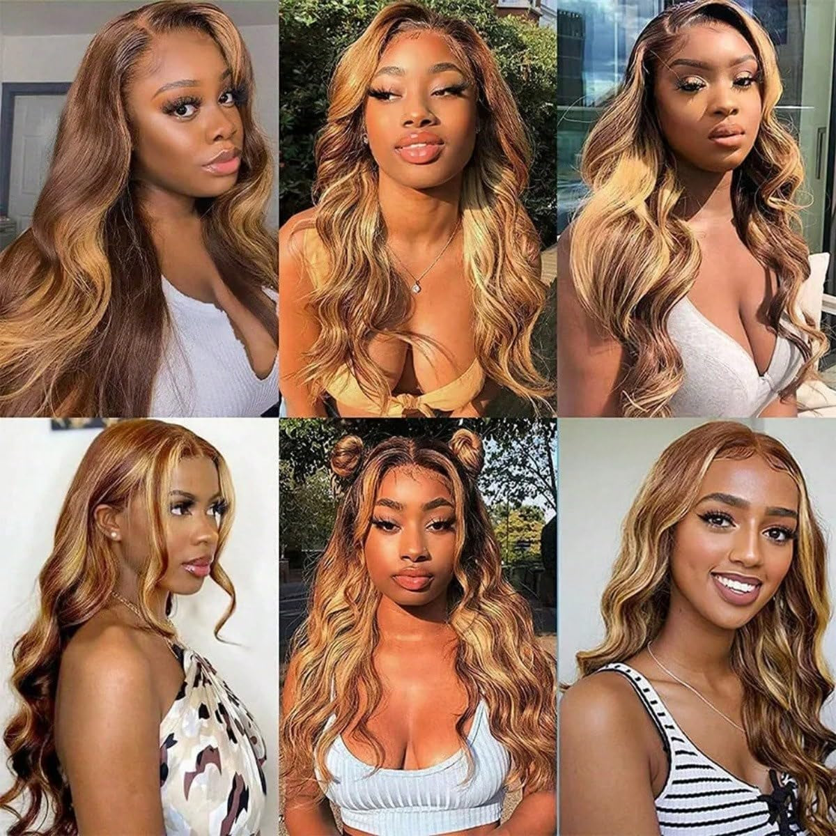 26 Inch Highlight Ombre Lace Front Wig Human Hair 13X6 HD Lace Body Wave | HD Lace Frontal Wigs for Women,P4/27 Honey Blonde Body Wave,180% Density, Natural Hairline with Baby Hair,Long Lasting