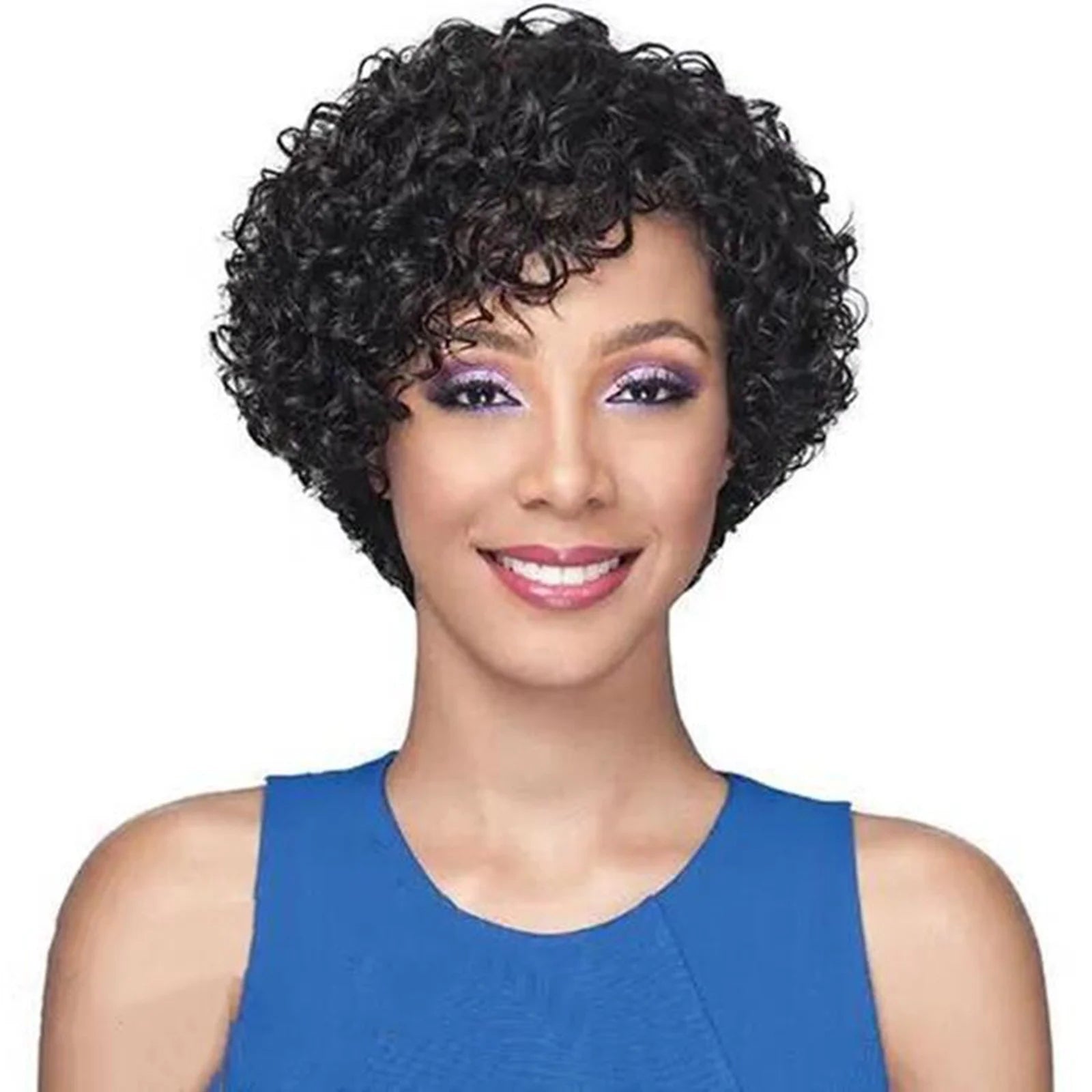 Riforla Human Hair Wigs for Black Women Short Wigs No Lace Front Natural Color Wigs for Women Black